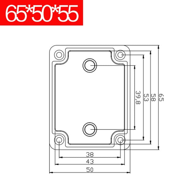 Waterproof Plastic Enclosure Box Electronic ip67 Project Instrument Case Electrical Project Box ABS Outdoor Junction Box Housing