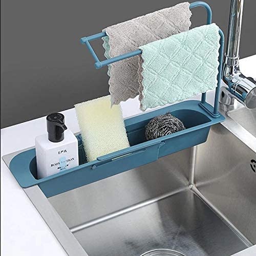 Kitchen Sink Strainer Drain Retractable Sink Stand Retractable Rack Storage Drainage Basket Sponge Soap Holder Drain filter